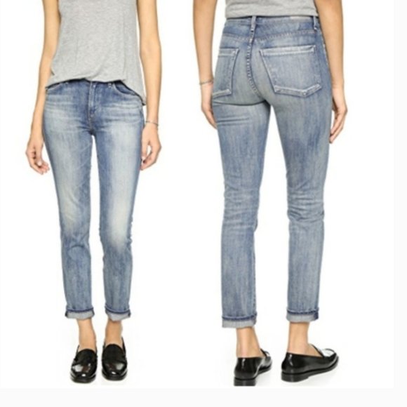 Aritzia Agolde Camile Jeans High Rise Straight Leg Ankle Jeans Size 24 - Picture 1 of 16